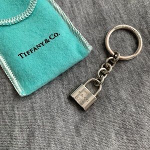 Tiffany & Co. 1837 Padlock Charm Keychain